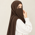 Hijab Niqab Set-Brown