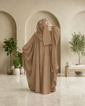 Kaftan Abaya - 4 Piece - Taupe Brown