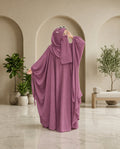 Kaftan Abaya - 4 Piece -Mauve Pink
